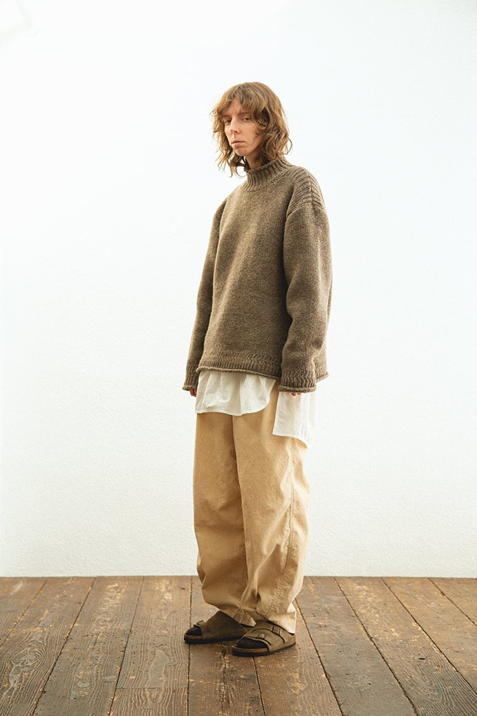 INNAT / LOW GUERNSEY SWEATER - Natural ローゲージ ガンジーセーター ナチュラル INNAT02-K01