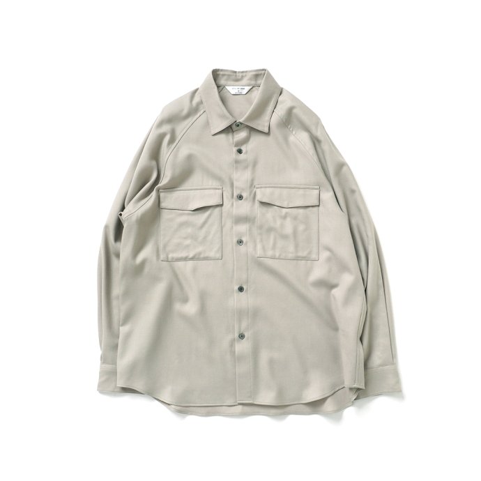 STILL BY HAND（スティルバイハンド） / SH01224 ウールビエラシャツ - Light Beige