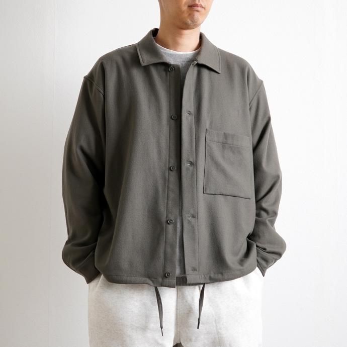 171059730 STILL BY HAND / SH03224 ウールコーチシャツジャケット - Khaki 02