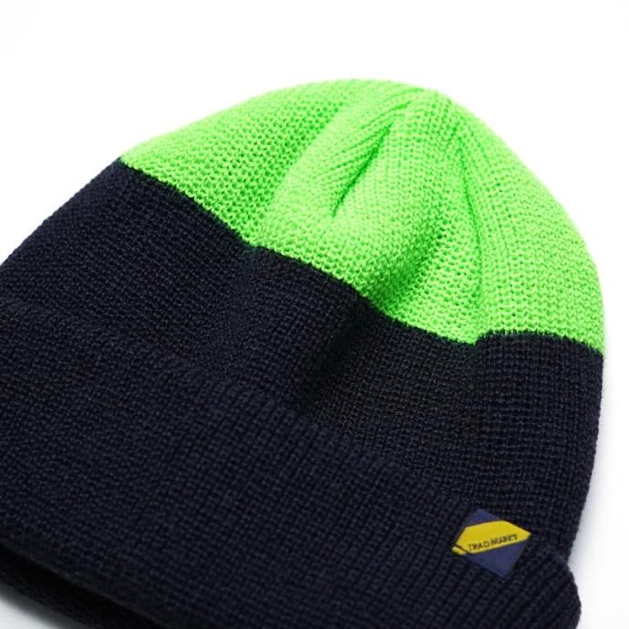 171339992 Trad Marks / Two-tone Knit Cap - Navy 2ȡ˥åȥå ͥӡ 02