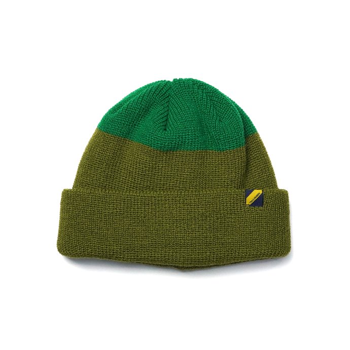 Trad Marks / Two-tone Knit Cap - Olive 2トーンニットキャップ オリーブ