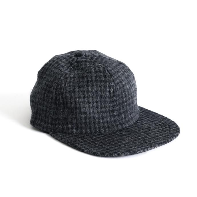 171783538 O-(オー)/ SHAGGY CAP シャギーキャップ 23W-07 - Gray Houndstooth 01