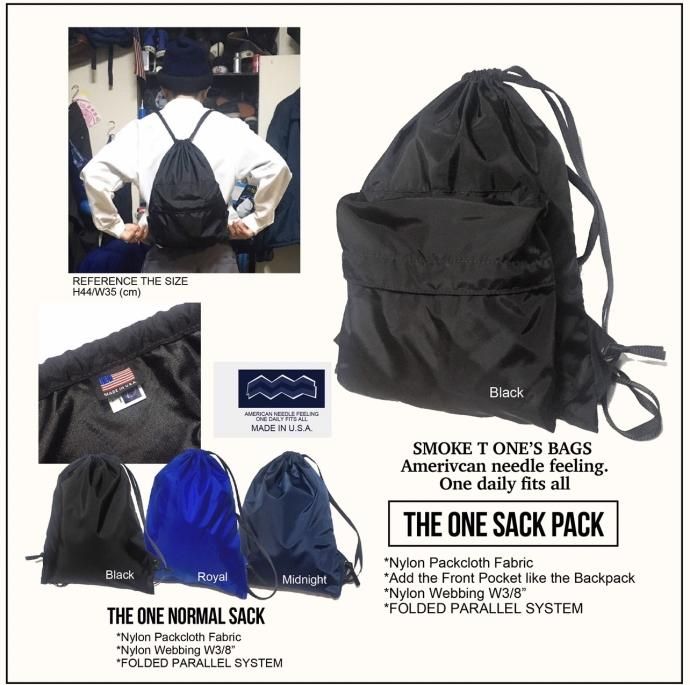 172012168 SMOKE T ONE / THE ONE SACK PACK - Black<img class='new_mark_img2' src='https://img.shop-pro.jp/img/new/icons47.gif' style='border:none;display:inline;margin:0px;padding:0px;width:auto;' /> 02