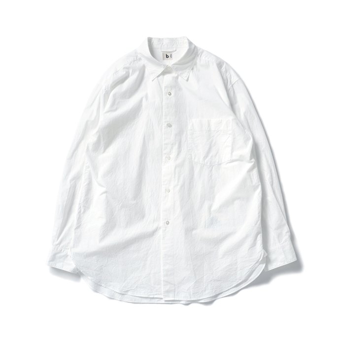 172089321 blurhms ROOTSTOCK / Selvage Broad Shirt - White bROOTS23S15 ブロードシャツ 01