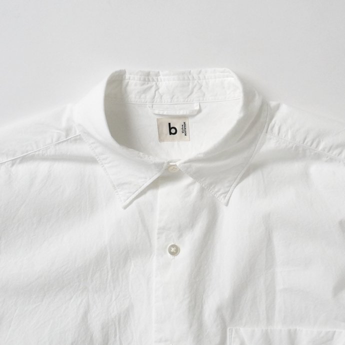 blurhms ROOTSTOCK ブラームスルーツストック / Selvage Broad Shirt - White bROOTS23S15  ブロードシャツ