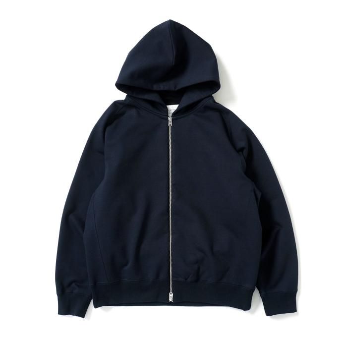 172166961 STILL BY HAND / CS04224 ジップフロントスウェットパーカー - Dark Navy 01
