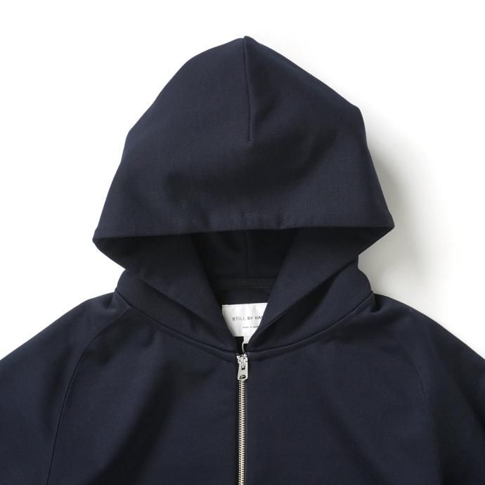 172166961 STILL BY HAND / CS04224 ジップフロントスウェットパーカー - Dark Navy 02