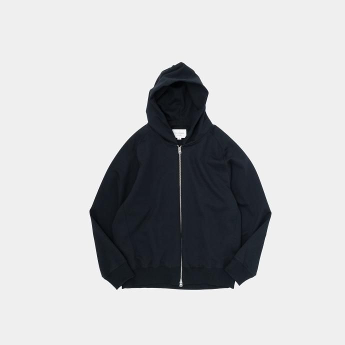 172166961 STILL BY HAND / CS04224 ジップフロントスウェットパーカー - Dark Navy 02