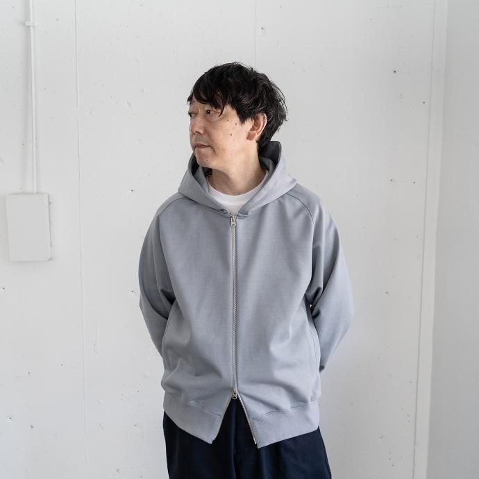 172166961 STILL BY HAND / CS04224 ジップフロントスウェットパーカー - Dark Navy 02