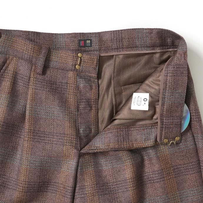 172711650 O-ʥ/ N.N.Z. TROUSERS W 륹å - Brown Plaid 22W-02 02