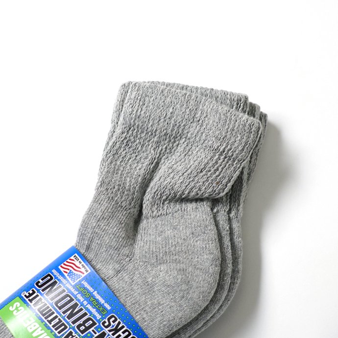 172838360 Jefferies Socks / 2ペアパックソックス グレー Carolina Ultimate Non-Binding Quarter Socks 2 Pair Pack - Grey 02