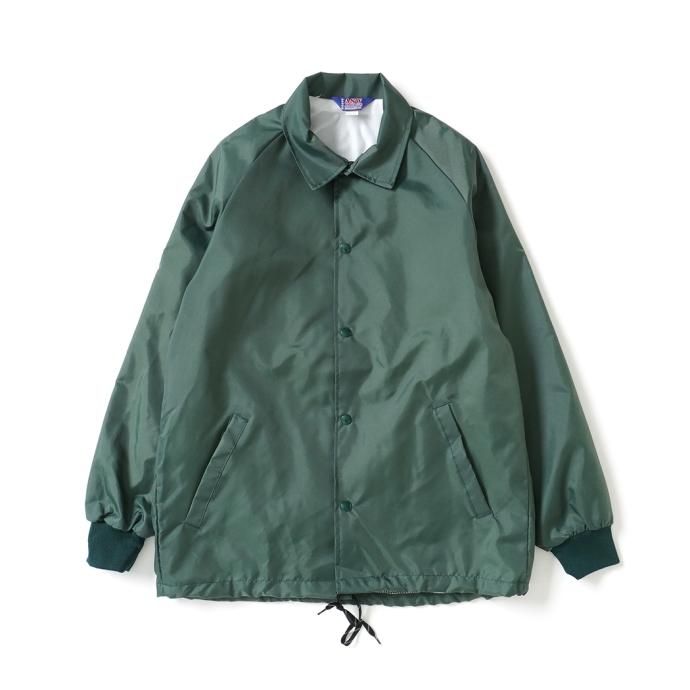 173098297 ASW Jackets / ナイロンコーチジャケット w/リフレクタードローコード グリーン Coaches Windbreaker Flannel Lined 01