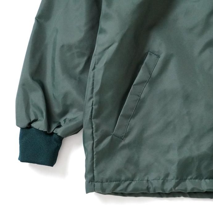 173098297 ASW Jackets / ナイロンコーチジャケット w/リフレクタードローコード グリーン Coaches Windbreaker Flannel Lined 02