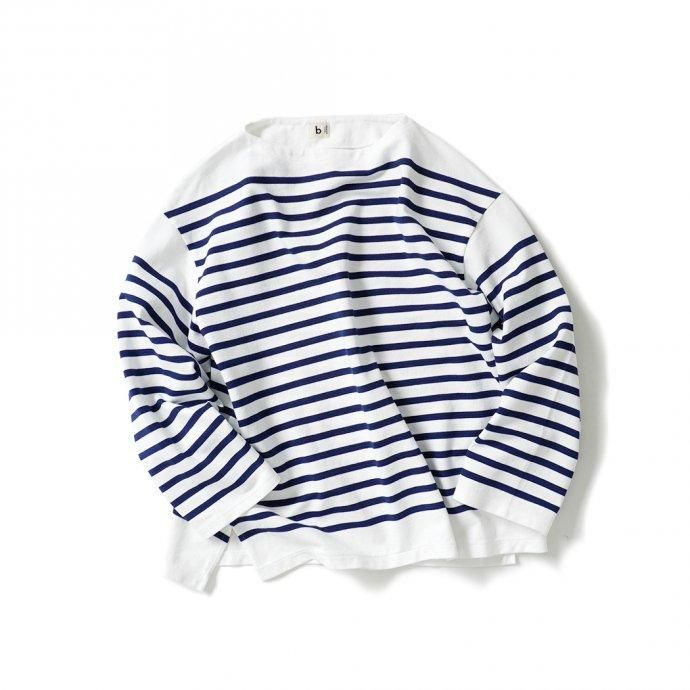 blurhms ROOTSTOCK（ブラームス） / Border Basque Shirt - White x 