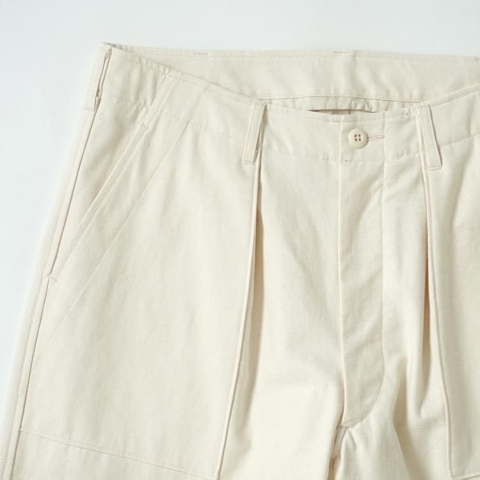 173326278 blurhms ROOTSTOCK / Cotton Satin Baker Pants - Ecru bROOTS23S02 コットンサテンベイカーパンツ 02