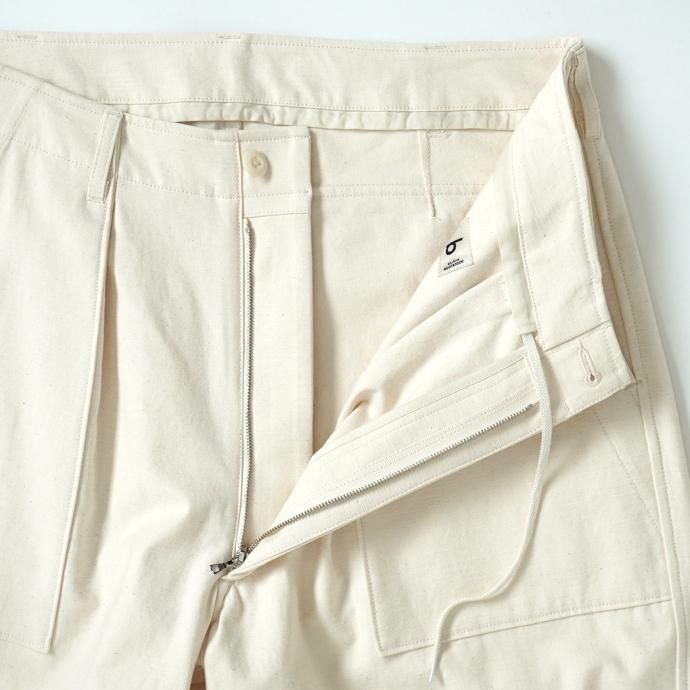 173326278 blurhms ROOTSTOCK / Cotton Satin Baker Pants - Ecru bROOTS23S02 コットンサテンベイカーパンツ 02
