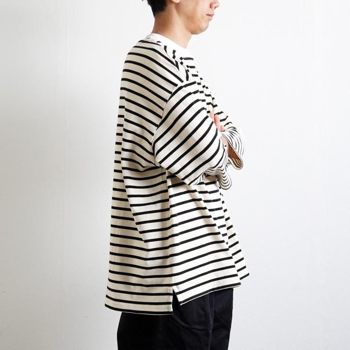 173383593 INNAT / BASQUE LS TEE - Natural バスクシャツ ナチュラル INNAT03-C01 02