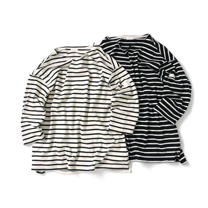 173383636 INNAT / BASQUE LS TEE - Black バスクシャツ ブラック INNAT03-C01 02