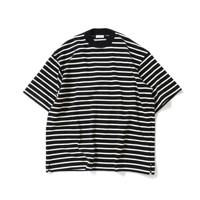 173383913 INNAT / BASQUE SS TEE - Black バスクTシャツ ブラック INNAT03-C02 01