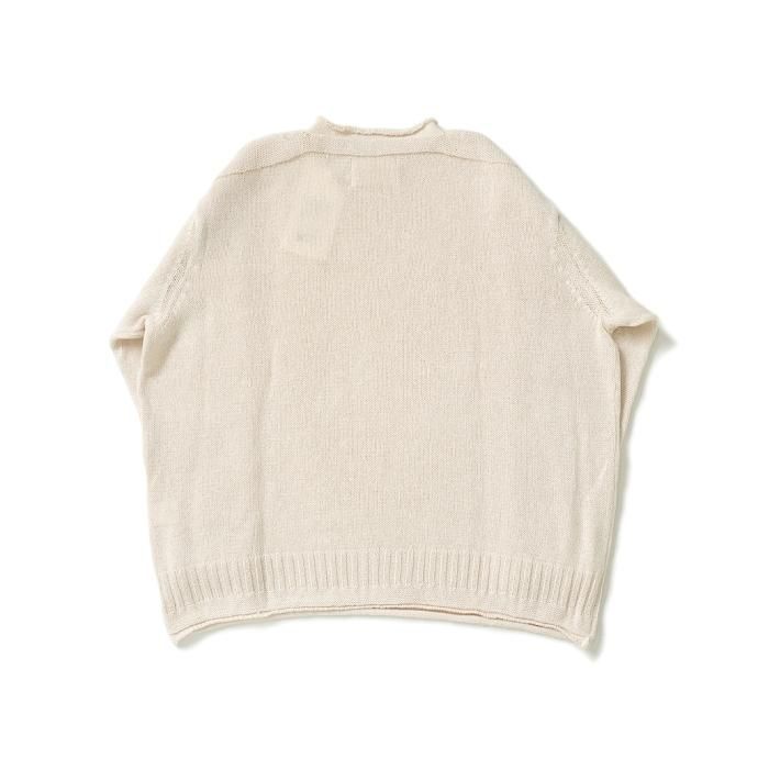 173383993 INNAT / COTTON GUERNSEY SWEATER - Natural コットンガンジーセーター ナチュラル INNAT03-K01 02