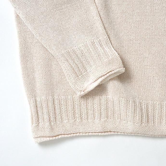 173383993 INNAT / COTTON GUERNSEY SWEATER - Natural コットンガンジーセーター ナチュラル INNAT03-K01 02