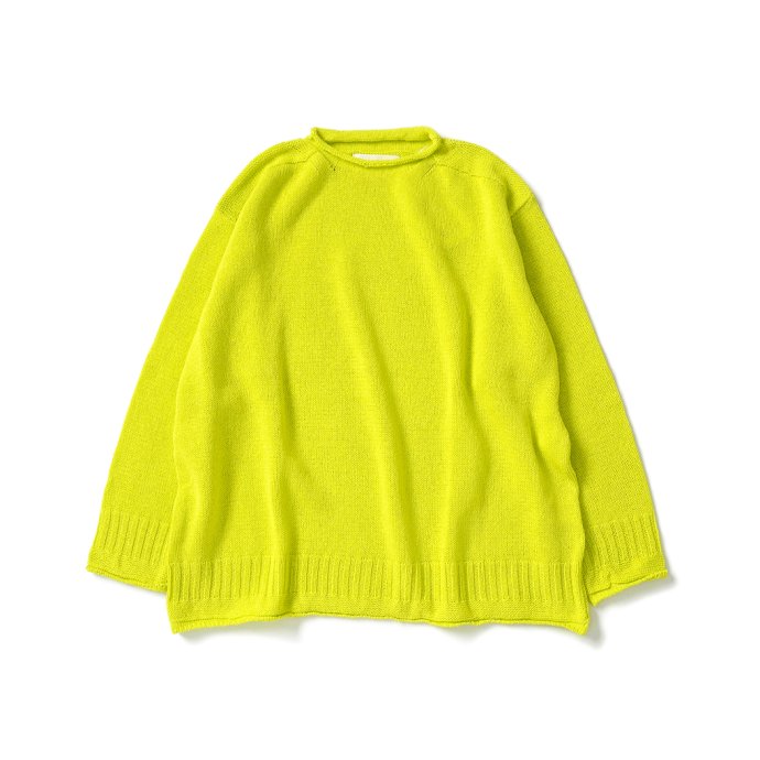 innat cotton guernsey sweater lime greenトップス