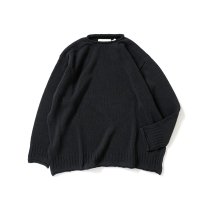 INNAT / COTTON GUERNSEY SWEATER - Black コットンガンジーセーター ブラック INNAT03-K01