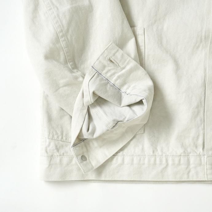 173392559 STILL BY HAND / DN01231 デニムジャケット - ECRU<img class='new_mark_img2' src='https://img.shop-pro.jp/img/new/icons47.gif' style='border:none;display:inline;margin:0px;padding:0px;width:auto;' /> 02