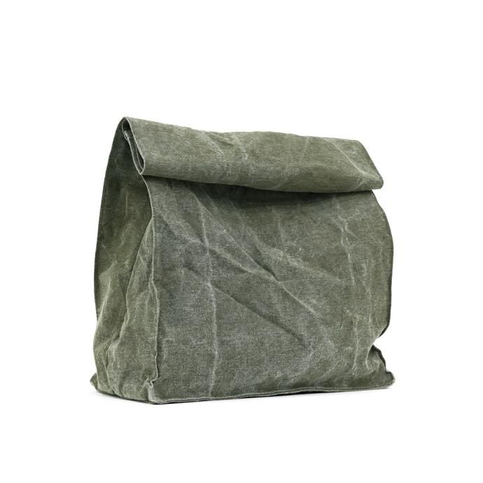 173393843 Hexico / Paper Bag Ex. US Military 60-70s Shelter Half Pup Tent テント素材リメイクペーパーバッグ<img class='new_mark_img2' src='https://img.shop-pro.jp/img/new/icons47.gif' style='border:none;display:inline;margin:0px;padding:0px;width:auto;' /> 01