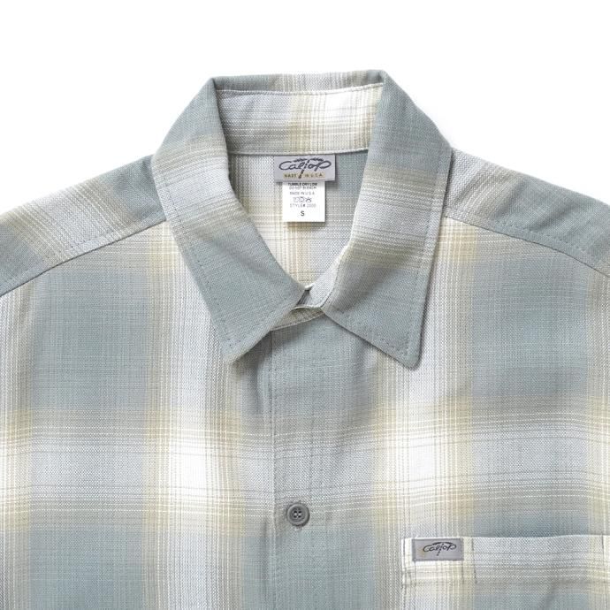 173415767 CalTop / 2000 オンブレチェック S/Sシャツ - New Grey 02