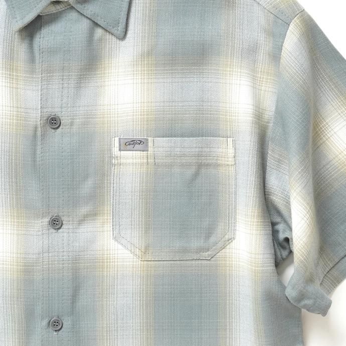 173415767 CalTop / 2000 オンブレチェック S/Sシャツ - New Grey 02