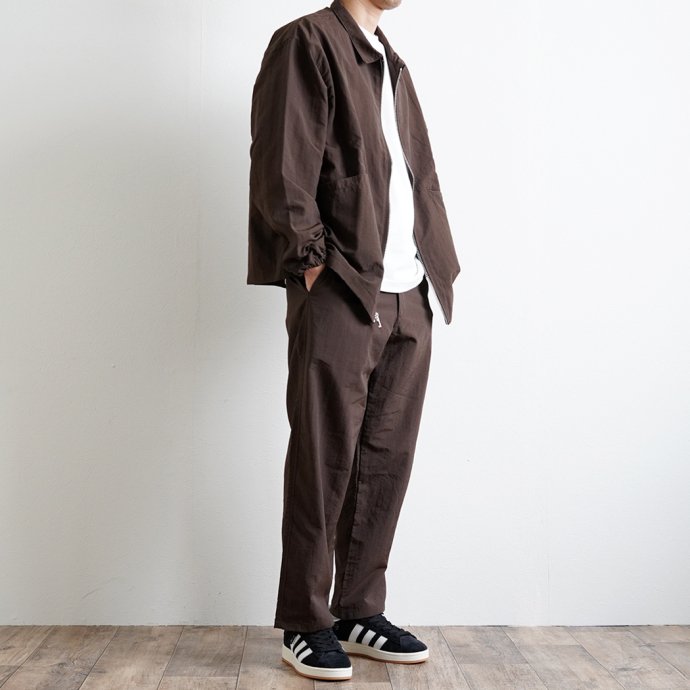 SMOKE T ONE / SHELLED NYLON BZ TOP - Brown スモークトーン