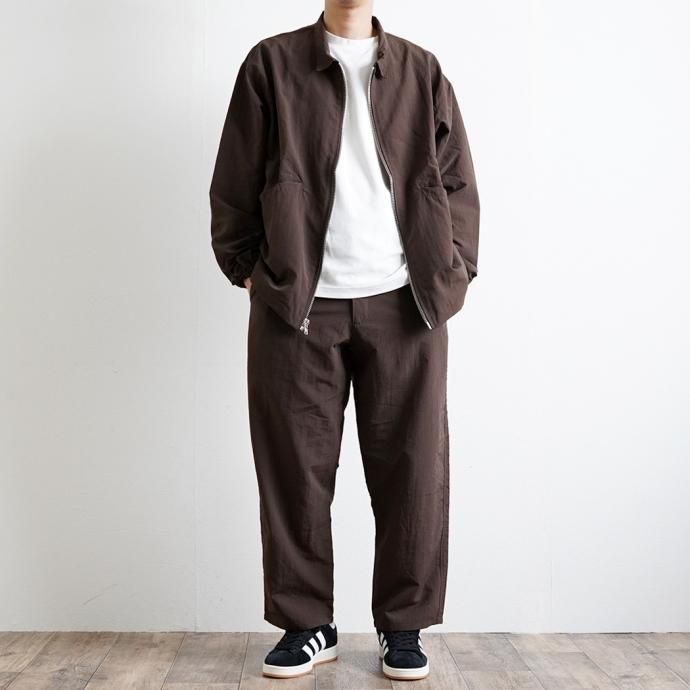 173451209 SMOKE T ONE / SHELLED NYLON TROUSERS - Brown 02