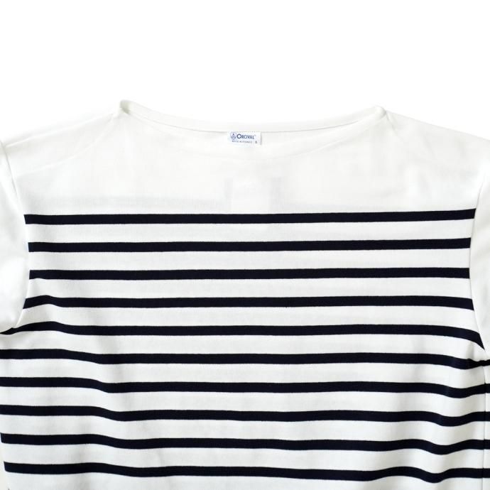 173480957 ORCIVAL オーシバル / ラッセルフレンチセーラーTシャツ - White/Pirate 6101 ボーダーバスク 02