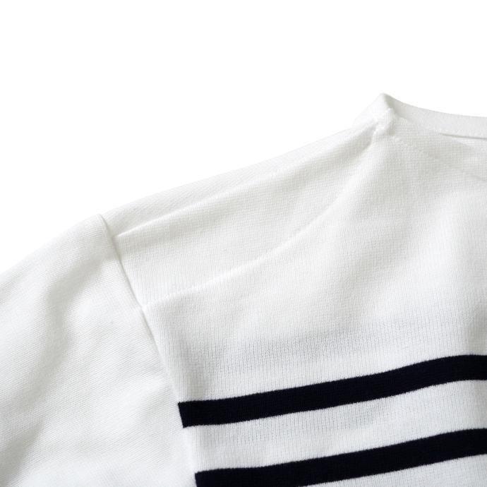 173480957 ORCIVAL オーシバル / ラッセルフレンチセーラーTシャツ - White/Pirate 6101 ボーダーバスク 02