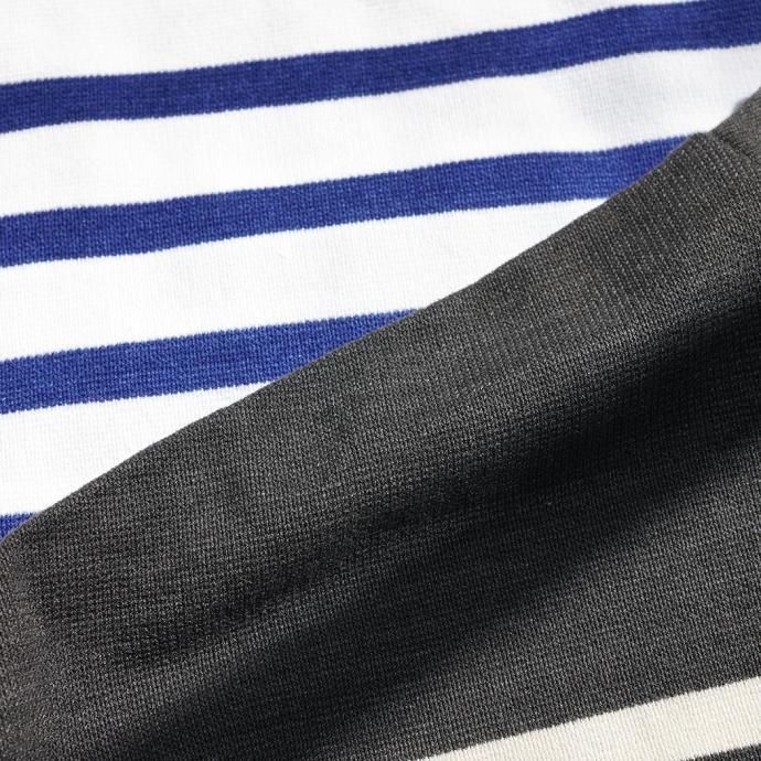 173489110 blurhms ROOTSTOCK / Border Half-sleeve Tee - White x RoyalBlue bROOTS23S30 02