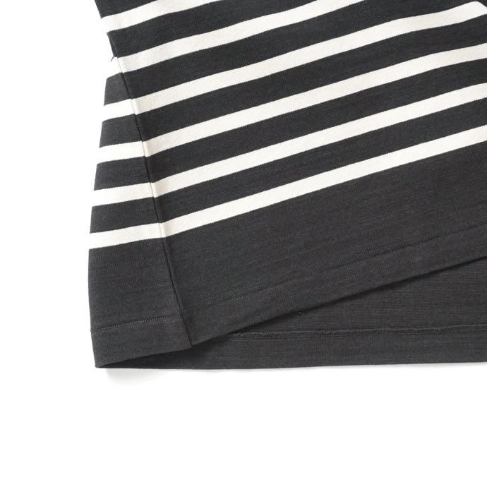 173489963 blurhms ROOTSTOCK / Border Half-sleeve Tee - InkBlack x Natural bROOTS23S30 02
