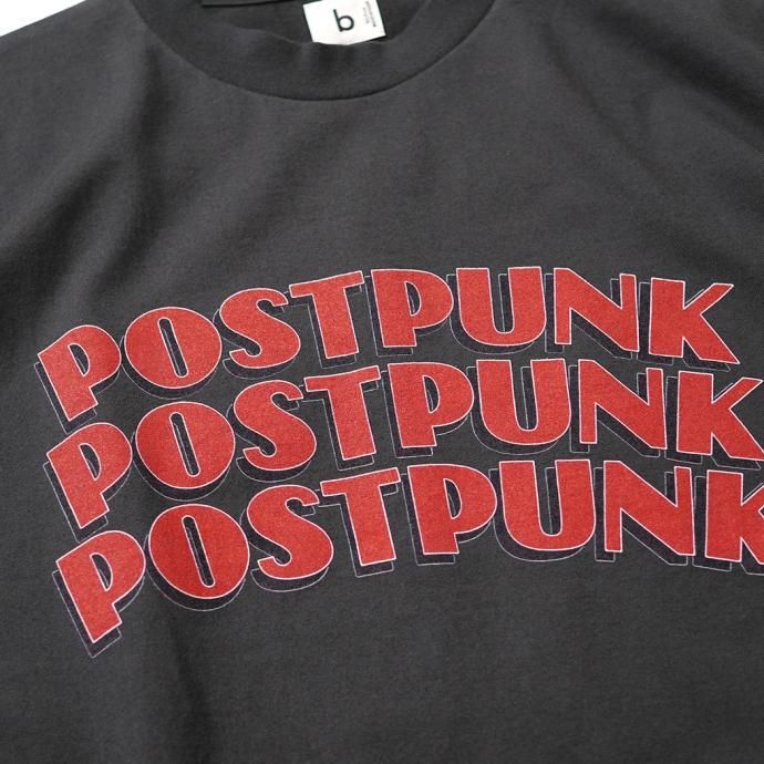 blurhms ROOTSTOCK / POSTPUNK Print Tee BIG - InkBlack bROOTS23S34-A