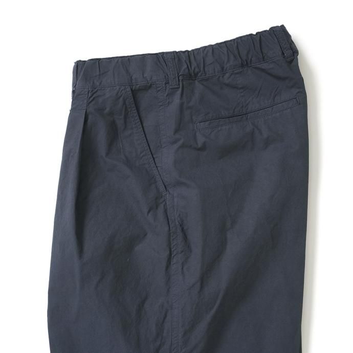173500316 STILL BY HAND / PT02231 - NAVY 製品染め2タックパンツ 02