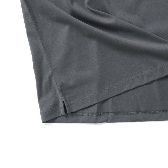 173567196 handvaerk ハンドバーク / 60/2 クルーネックポケットビッグTシャツ - Carbon #6513 02