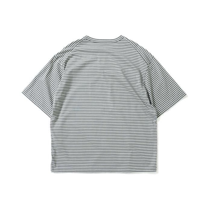 173663071 STILL BY HAND / CS04231 - GREY x WHITE ボーダーTシャツ 02