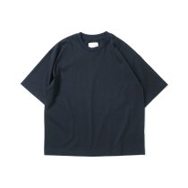 STILL BY HAND / CS01231 - BLACK NAVY ドロップショルダーTシャツ
