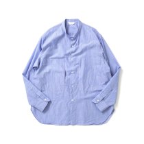 STILL BY HAND / SH04231 - BLUE STRIPE ナローカラー ストライプシャツ