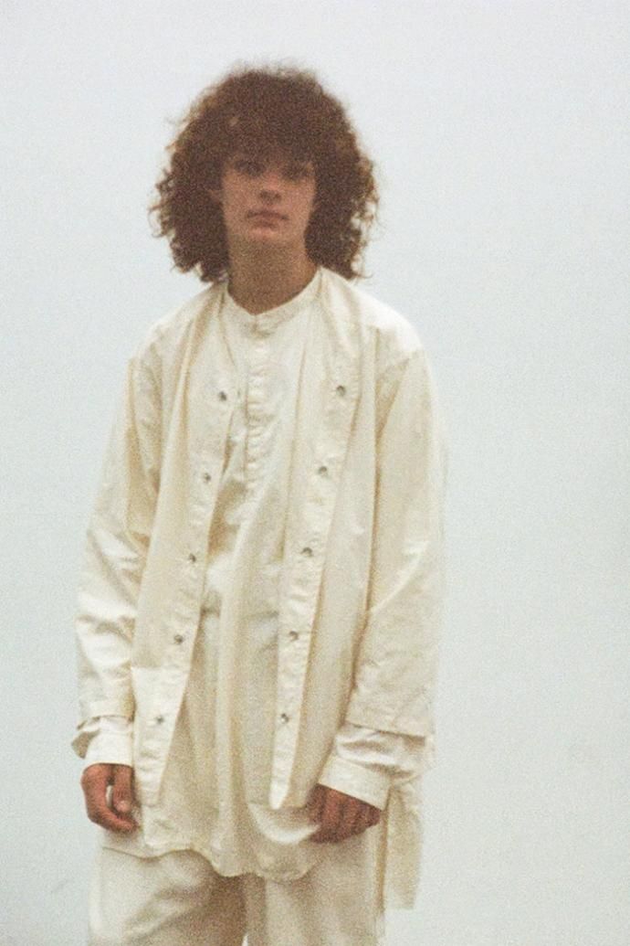 173776120 INNAT / US NIGHT SHIRT - Natural USナイトシャツ ナチュラル INNAT03-S02 02