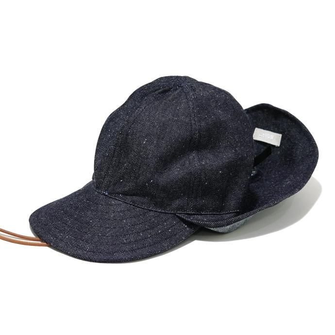 173777614 INNAT / SILK DENIM SUNSHADE CAP - Indigo シルクデニム サンシェードキャップ インディゴ INNAT04-A01 02