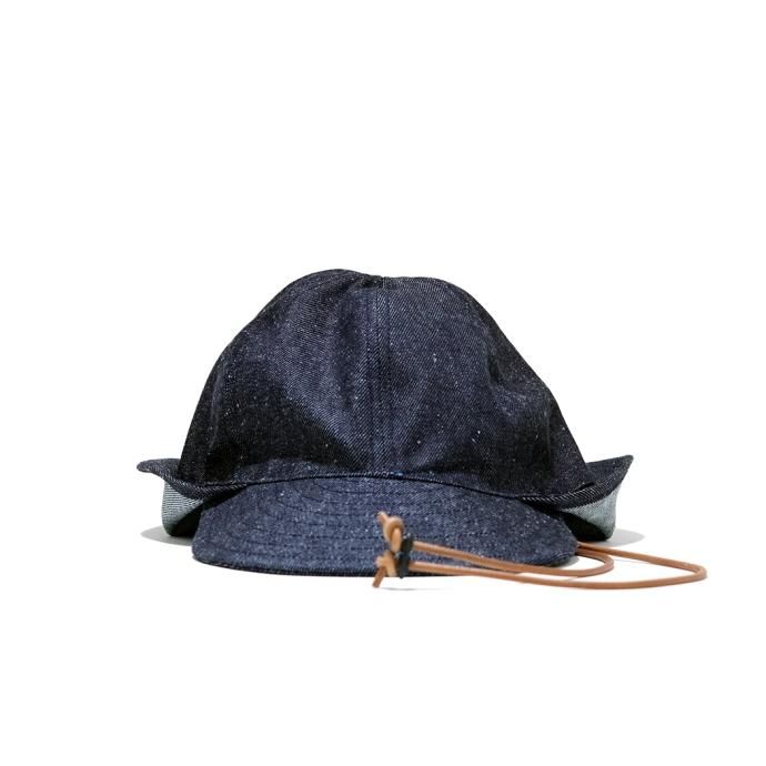 173777614 INNAT / SILK DENIM SUNSHADE CAP - Indigo シルクデニム サンシェードキャップ インディゴ INNAT04-A01 02