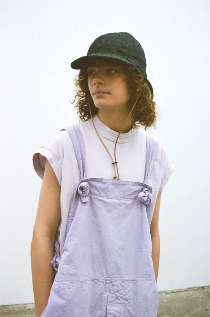 173777614 INNAT / SILK DENIM SUNSHADE CAP - Indigo シルクデニム サンシェードキャップ インディゴ INNAT04-A01 02
