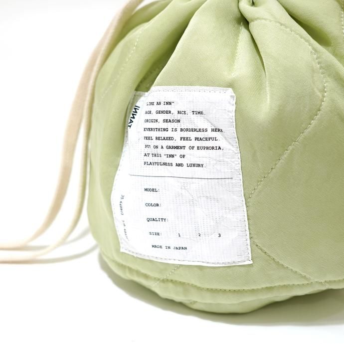 173777895 INNAT / CINCH BAG - Lime Green シンチバッグ ライムグリーン INNAT03-A03 02