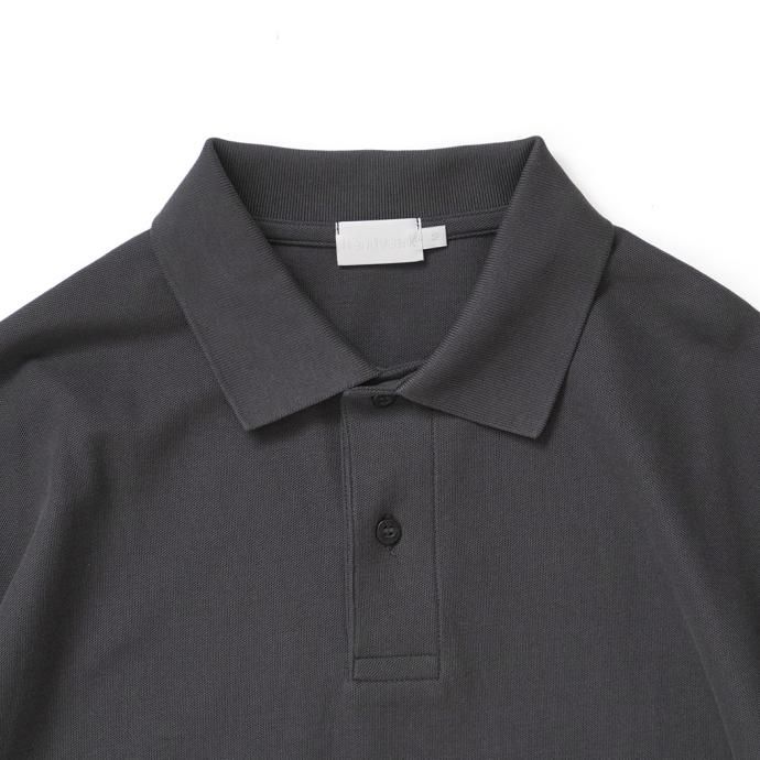 173784331 handvaerk ハンドバーク / PIQUE S/S POLO SHIRT ポロシャツ - Carbon Black #1500 02
