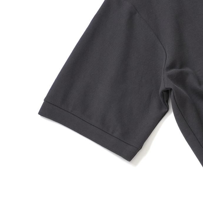 173784331 handvaerk ハンドバーク / PIQUE S/S POLO SHIRT ポロシャツ - Carbon Black #1500 02